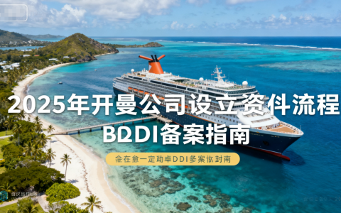 2025年开曼公司设立资料流程及ODI备案指南