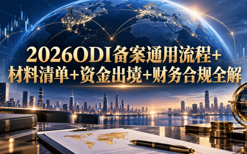 2026ODI备案通用流程+材料清单+资金出境+财务合规全解